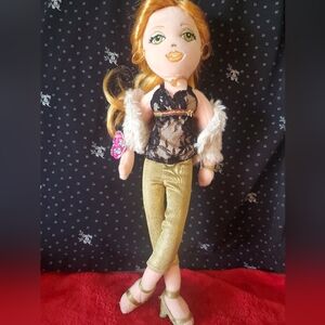 Ty Doll with Gold Pants and Black Top